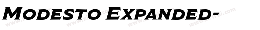 Modesto Expanded字体转换